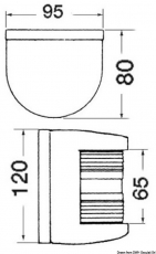 Navigationslicht der Serie Utility 78, wei, Hecklicht, 24V
