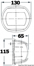 Navigationslicht der Serie Maxi 20, Edelstahl, rechts, 24V