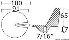 Anode fr Motorfe von Mercury/Mercruiser Zink