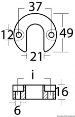 Anode fr Motorfu Mercruiser Alpha Original-Artikelnr. 806189A Zink