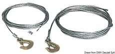 Stahl Kabel fr Ankerwinden mit Karabinerhaken, 7,5m,  5mm