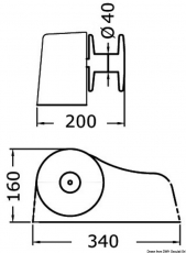 Winde mit Spill für Tender Elephant Tender Lift, 12 V
