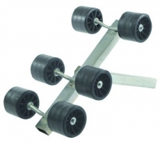 Bewegliche Seitenrolle, 40mm, erhht, 6 Rollen Trailerzubehr 100