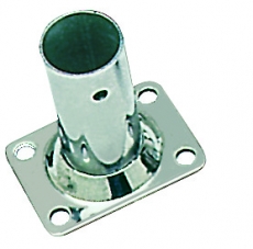 Relingstütze Rechteckige Grundplatte, 56x42 mm, 90°, für Rohr ø 22mm Relingstütze Rechteckige Grundplatte, 56x42 mm, 90°, für Rohr ø 22mm