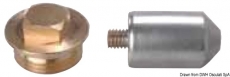 Anode mit Messingkappe für Diesel 25/40x45mm 3/8 Zink + Messing Anode mit Messingkappe für Diesel 25/40x45mm 3/8 Zink + Messing