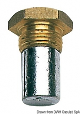 Schraubenanode für Kühlsystem, Gewinde 16x1,50, 11x40 mm Zink