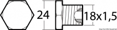 Schraubenanode fr Khlsystem, Gewinde 16x1,50, 11x40 mm Zink