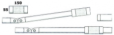 Relingsverriegelung zum ffnen und verschlieen, Federverschluss, fr Rohr 35x2mm