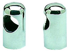 Abgerundetes Handlaufendstück aus Edelstahl mit 25mm Öffnung Abgerundetes Handlaufendstück aus Edelstahl mit 25mm Öffnung