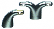 Handlaufendstck aus verchromten Messing 30x30mm