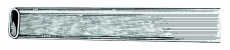 Rohr oval, poliert und eloxiert, 2m, 40x20mm Rohr oval, poliert und eloxiert, 2m, 40x20mm