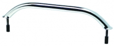 Handlauf, ovales Rohr aus hochglanzpoliertem Edelstahl, 20x25mm, 450mm