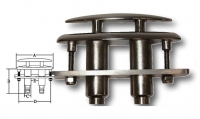 Versenkbare NIRO- Klampe Modell 6&quote; Gesamtlnge 165 mm