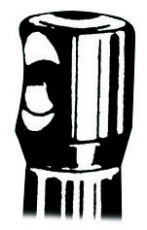 Relingsttze aus Edelstahl, 465mm lang