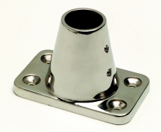 Geneigter Relingfu aus Edelstahl fr 25mm Rohr