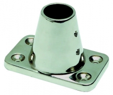 Gerader Relingfuß aus Edelstahl für 25mm Rohr Gerader Relingfuß aus Edelstahl für 25mm Rohr