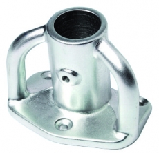 Gerader Relingfuß aus Eloxal 25mm Rohr Gerader Relingfuß aus Eloxal 25mm Rohr