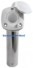 Angelrutenhalter zum Einbau mit PVC-Buchse Neigung 60