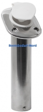 Angelrutenhalter zum Einbau mit PVC-Buchse Neigung 60