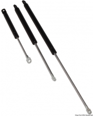 Gasdruckfedern aus poliertem rostfreiem Edelstahl, Auge - Auge, 600 mm, bis 20 Kg