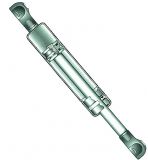 Gasdruckfeder mit Edelstahl-Augterminal , 922 mm, bis 60 Kg
