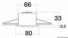 Merope Halogen-Einbauleuchte, AISI316 hochglazpoliert