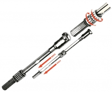 Pinnenverlngerung 55 - 95 cm Teleskop