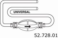 Kraftstoffschlauch 2,5m und Ball Universal, ohne Anschlsse