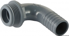 Polypropylen Schlauchanschluss 1 1/2 Zoll auf 38mm, 90 rechtwinklig