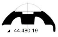 Profil- Scheuerleiste aus rostfreien Edelstahl AISI 316, Hochglanzpoliert 25mm 7mm