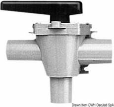 Dreiwegehahn mit &quote;Henderson&quote;-Ventil Bilgeumschalter  25mm