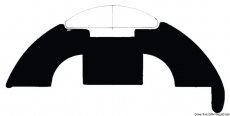 Basisleiste aus weißem PVC Höhe 45mm Basisleiste aus weißem PVC Höhe 45mm