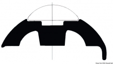 Basisleiste aus weißem PVC Höhe 50mm Basisleiste aus weißem PVC Höhe 50mm
