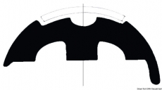 Basisleiste aus weißem PVC Höhe 45mm Basisleiste aus weißem PVC Höhe 45mm