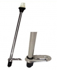 Mastlaterne Rundum- licht 360°, Mast Edelstahl Niro, mit abnehmbaren Mast 620 mm Mastlaterne Rundum- licht 360°, Mast Edelstahl Niro, mit abnehmbaren Mast 620 mm