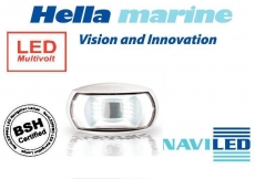 Heck Laterne LED 135� wei�es Geh�use BSH zugelassen