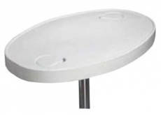 Tischplatte aus weiem ABS Mae 77x51cm