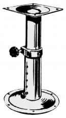 Universal Teleskop-Stuhlfu, drehbar