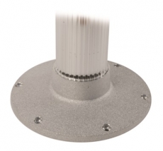 Stuhlfu mit drehbarer Schiene einstellbar Hhe 45 bis 62cm / matt