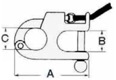 Schnappsch�kel f�r Wassserski Max. Last 1200kg