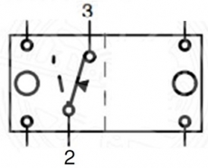 Taster 2polig Glhbirnen wei 12V 20A Typ (ON)-OFF