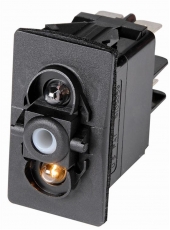 Taster 1polig LED rot 12V 20A Typ (ON)-OFF Taster 1polig LED rot 12V 20A Typ (ON)-OFF