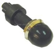 Roter Druckschalter mit verchromtem Messing Kontakte