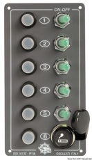 Elektrische Schalttafel Modell ELITE 5 + Anzünder-Steckdose Leichtmetall mit Pulverlackbeschichtung. Elektrische Schalttafel Modell ELITE 5 + Anzünder-Steckdose Leichtmetall mit Pulverlackbeschichtung.