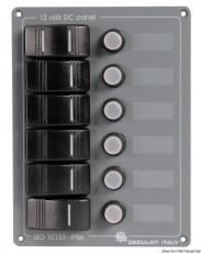 Schalttafeln aus Aluminium, Front aus grauem Polycarbonat Schalttafeln aus Aluminium, Front aus grauem Polycarbonat
