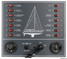 Schaltpaneele mit 14 Stromkreisen Segelboot mit Automatische Sicherungschalter Airpax Schaltpaneele mit 14 Stromkreisen Segelboot mit Automatische Sicherungschalter Airpax