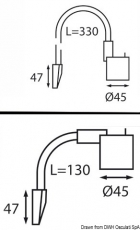 Kojen-/Kartenleuchte mit flexiblen Arm, 330mm, schwarz