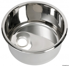 Runde Splen auen mit Rand - Durchmesser B 330mm Aus hochglanzpoliertem Edelstahl