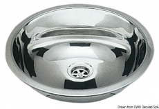 Runde Splen aus hochglanzpoliertem Edelstahl. Auenma Durchmesser 387mm