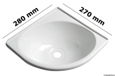 Eckspüle Eckwaschbecken aus hitzegeformtem weißem ABS Eckspüle Eckwaschbecken aus hitzegeformtem weißem ABS